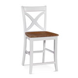 Hues Custom Finish Counter Stool with Wood Seat by Braxton Culler Made in the USA Model 1064-012WS