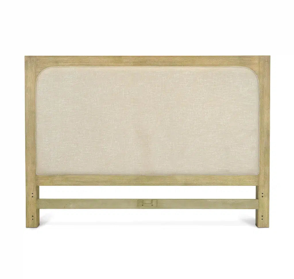 Heartford Queen Upholstered Solidwood Headboard Model FL-B26640-UPH-WNAT By Seawinds Trading