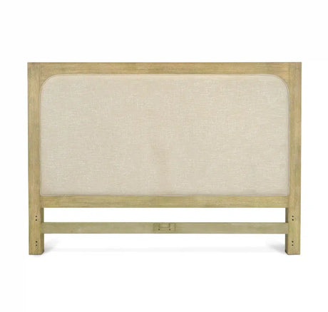 Heartford Queen Upholstered Solidwood Headboard Model FL-B26640-UPH-WNAT By Seawinds Trading