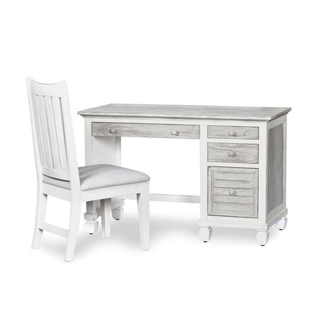Islamorada Coastal Style Desk and Chair Set Model B23374-DAPGREY By Seawinds Trading