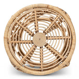 Intricate Wicker Fair Rattan Living Room End Table