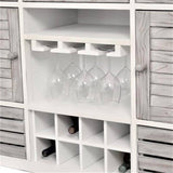 Islamorada Wine Buffet Sideboard Cabinet B23327-DAPGREY By Seawinds Trading