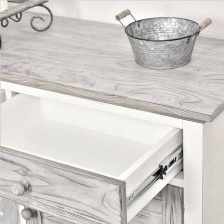 Nantucket Wine Buffet Sideboard Cabinet by Wicker Fair