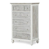 Islamorada Coastal Style 3 Pc Bedroom Set with Dresser-Mirror and Upright Chest Model B23336-5set By Seawinds Trading