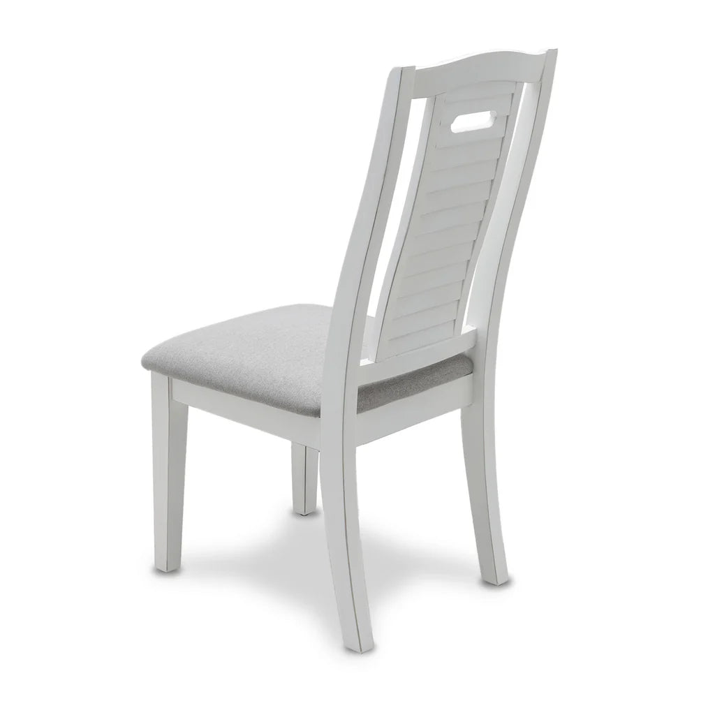 Islamorada Dining Chair Shutter Model D23382-BLANC By Seawinds Trading