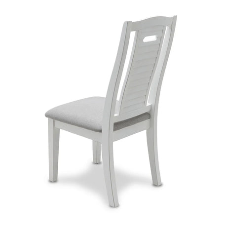 Islamorada Dining Chair Shutter Model D23382-BLANC By Seawinds Trading