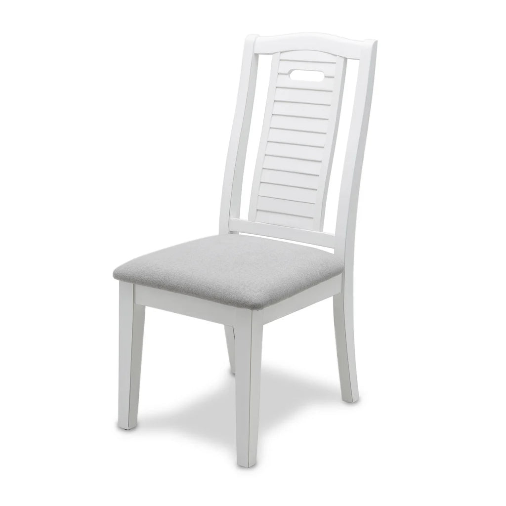 Islamorada Dining Chair Shutter Model D23382-BLANC By Seawinds Trading