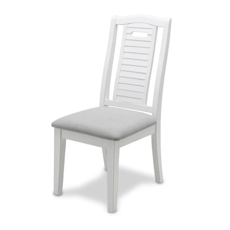 Islamorada Dining Chair Shutter Model D23382-BLANC By Seawinds Trading