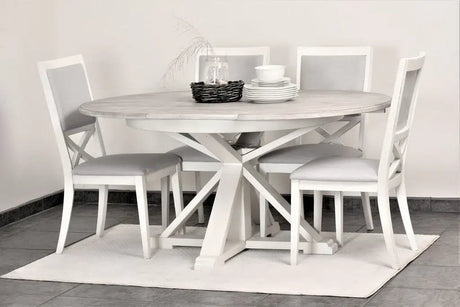 Islamorada Dining Table - Butterfly Model D23385-DAPGREY By Seawinds Trading