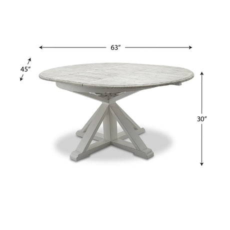 Islamorada Dining Table - Butterfly Model D23385-DAPGREY By Seawinds Trading