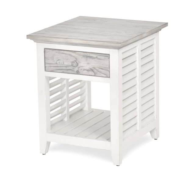 Islamorada Coastal Style End Table B23302-DAPGREY By Seawinds Trading