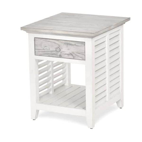 Islamorada Coastal Style End Table B23302-DAPGREY By Seawinds Trading