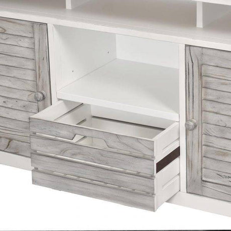 Islamorada Coastal Style Entertainment Center Model B23319-DAPGREY By Seawinds Trading
