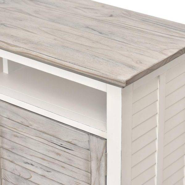 Islamorada Coastal Style Entertainment Center Model B23319-DAPGREY By Seawinds Trading