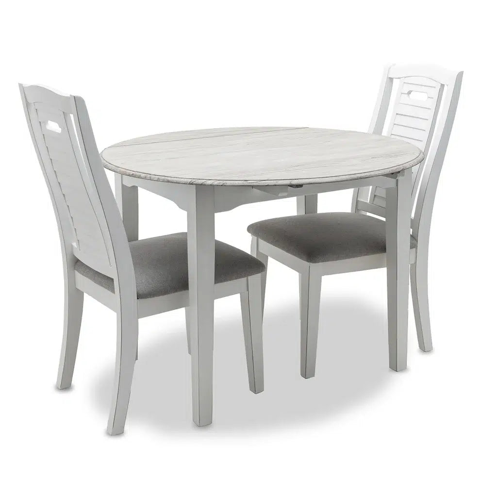 Islamorada Round Table - Drop Leaf Model D23386-DAPGREY By Seawinds Trading