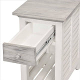 Islamorada Coastal Style Chairside Table B23305-DAPGREY By Seawinds Trading