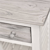 Islamorada Coastal Style Chairside Table B23305-DAPGREY By Seawinds Trading