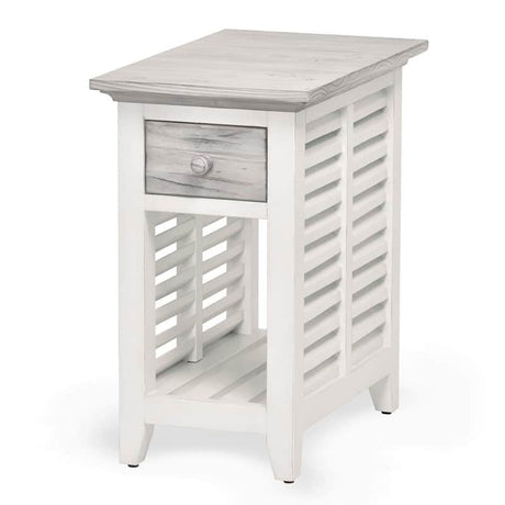 Islamorada Coastal Style Chairside Table B23305-DAPGREY By Seawinds Trading