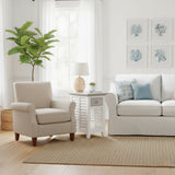 Islamorada Coastal Style Chairside Table B23305-DAPGREY By Seawinds Trading