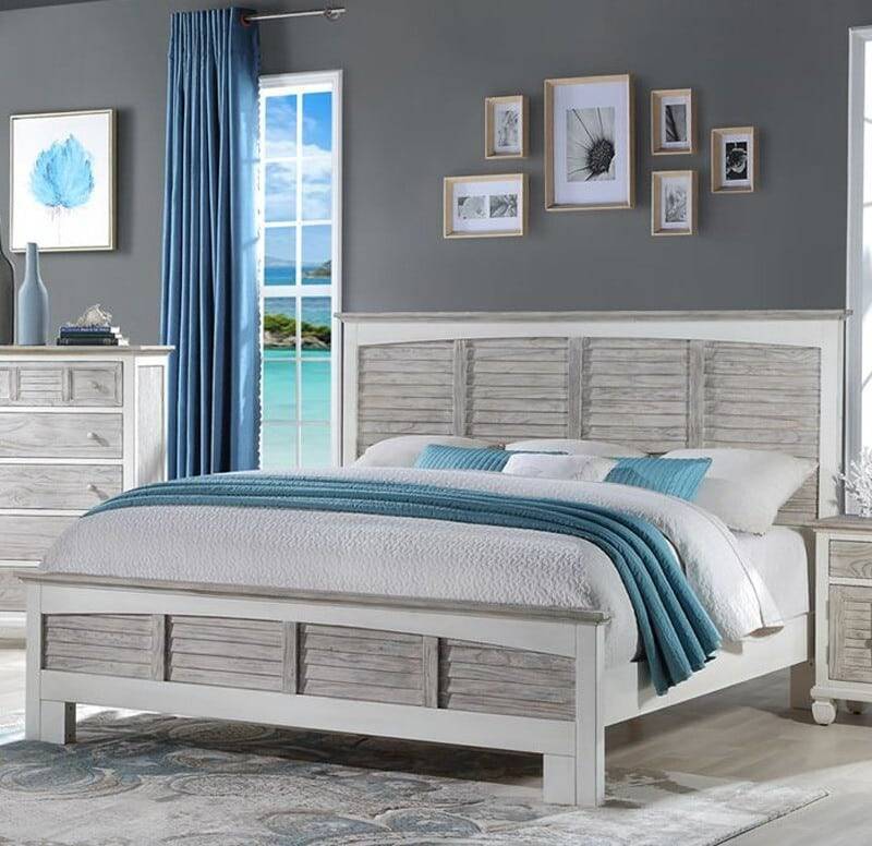 Islamorada 4-Pc Coastal Style (Queen or King) Bedroom Set by Seawinds Trading