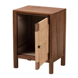 Issa Wicker Fair Rope Weave and Wood Nightstand