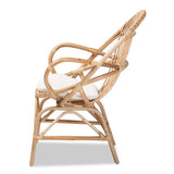 Soloman Bohemian Finished Rattan Accent Chair