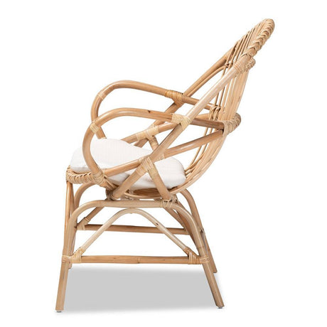 Soloman Bohemian Finished Rattan Accent Chair
