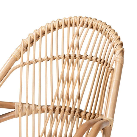 Soloman Bohemian Finished Rattan Accent Chair
