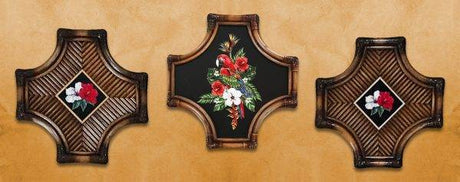 Joy Rattan Tropical Brown Customizeable Queen Headboard Model JQHB-HB By Spice Island Wicker