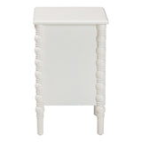 Malinda Classic White Wood 2-Drawer End Table by Wicker Fair