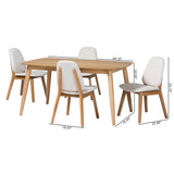 Jennica 5-Piece Dining Set by Wicker Fair