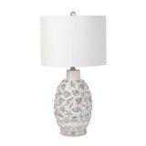 Jenny Table Lamp Set of 2 Model LUX-M164-WHITE/BLUE By Lux Lighting
