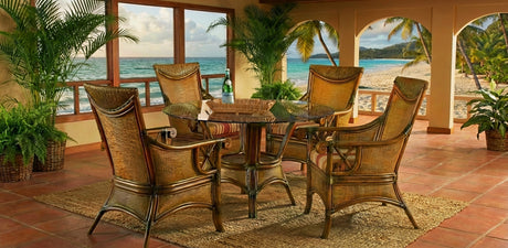 Kailani 6 Pc Rattan Dining Set by Wicker Fair