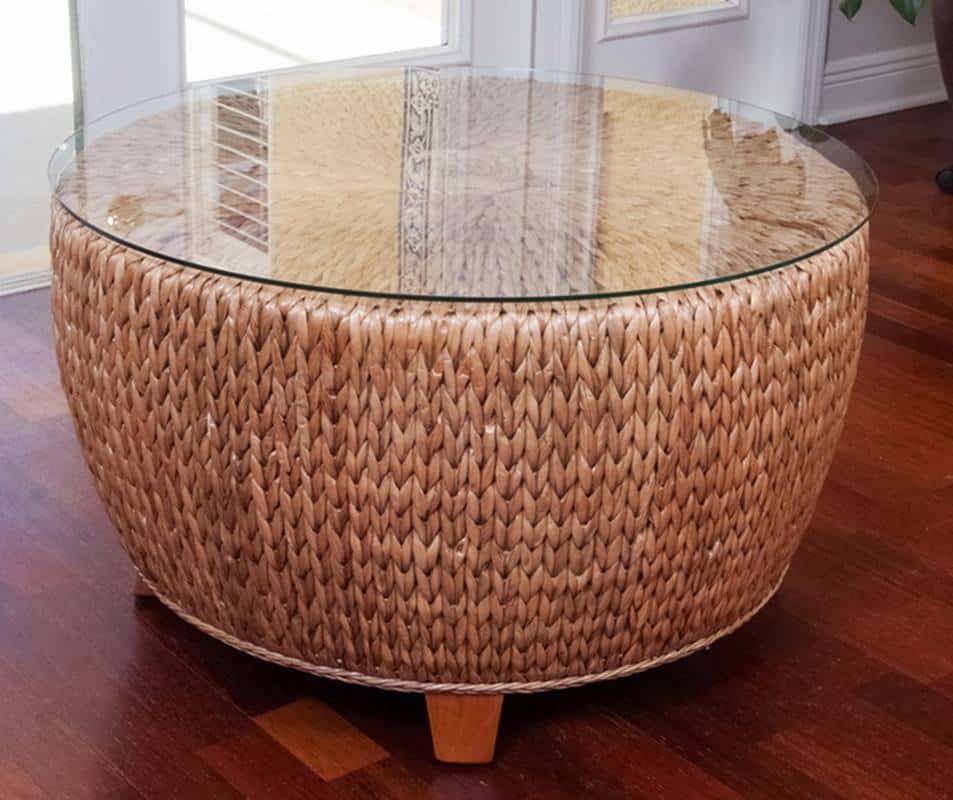 Key Largo Rattan Round Coffee Table KEY025 from Alexander and Sheriden