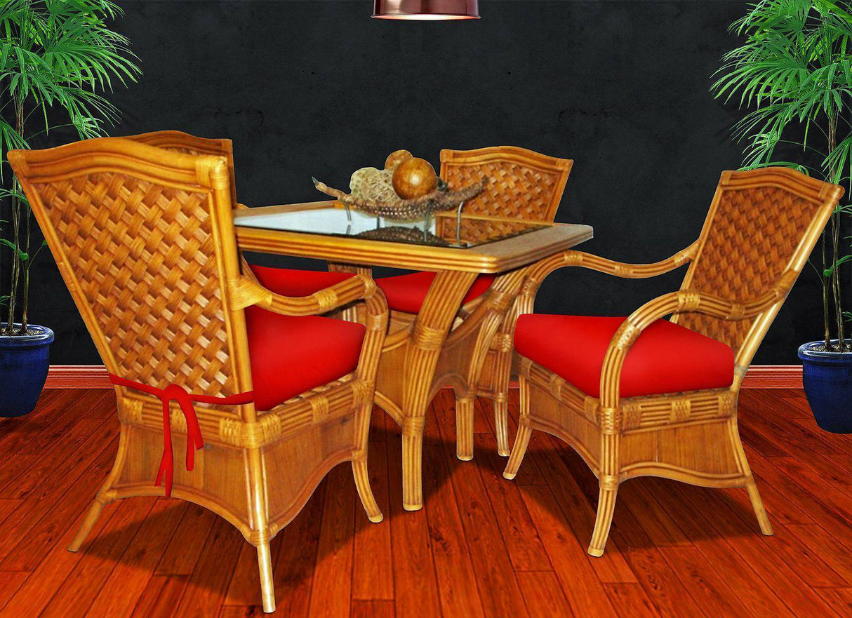 Kingston Reef Rattan 6 Pc Dining Set Model KR-DINSET from Spice Island Wicker