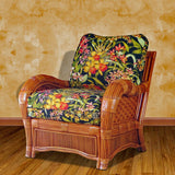 Kingston Reef Rattan Arm Chair Model KRAC from Spice Island Wicker - Choice of Cushions Made in the USA