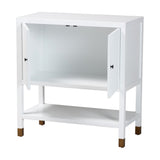 Basilan Fluted Sideboard - 2-Door Accent Storage Cabinet by Wicker Fair