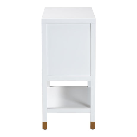 Basilan Fluted Sideboard - 2-Door Accent Storage Cabinet by Wicker Fair
