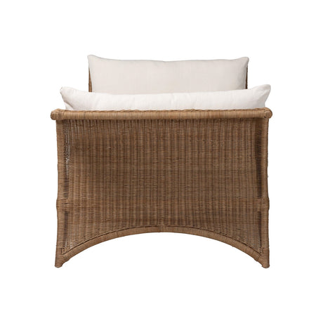 Magway Natural Rattan Daybed with Cushions by Wicker Fair