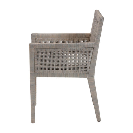 Karis Rattan Dining Chair with Cushion by Wicker Fair