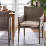 Karis Rattan Dining Chair with Cushion by Wicker Fair