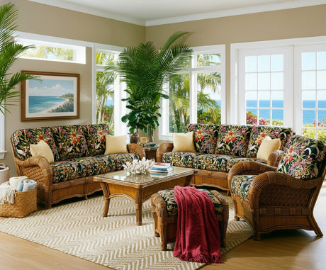 Kingston Reef Rattan 6 Pc Living Room Set Model KR-6PC-SET