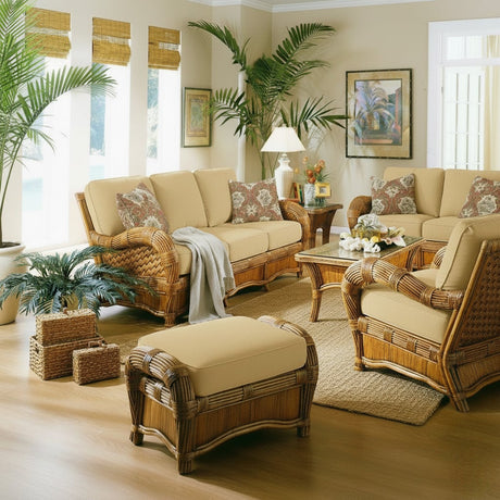 Kingston Reef Rattan 6 Pc Living Room Set Model KR-6PC-SET