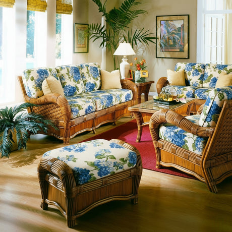 Kingston Reef Rattan 6 Pc Living Room Set Model KR-6PC-SET