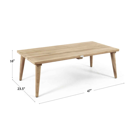 Krabi Outdoor Coffee Table Model 24104-TEAK-KR by Skyline Design