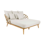 Krabi Outdoor Daybed with Sunbrella Cushion Model 24115-RNAT-CUSH by Skyline Design