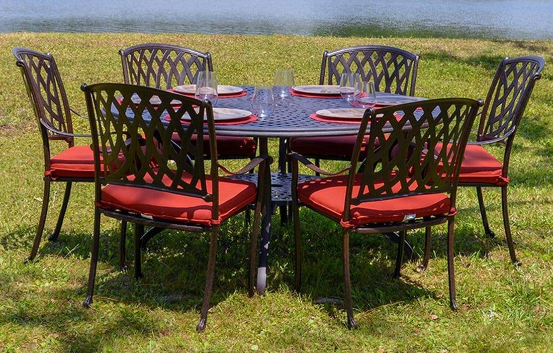 Lanai Aluminum 7 PC Patio Dining Set Model 49981-DINSET