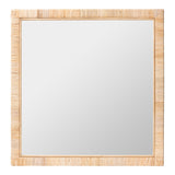 Lankston Wicker Fair Rattan Large Square Wall Mirror