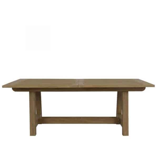 Coastal Teak Outdoor 79"-118" Dining Table With Leaf Extension by Sunset West Model 5501-T79-118