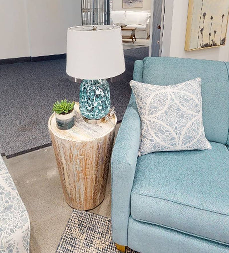Creekwood Glazed Finish Round End Table by Capris Furniture LK379